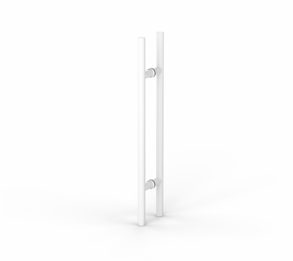 Bar handle ø 19, Centre distance (C-C) 300mm, Length (L) 500mm,White Powder coated